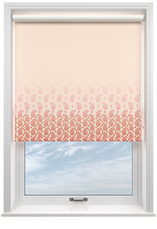 Petal & Block Paisley Mist, Sunset - Roller Blind